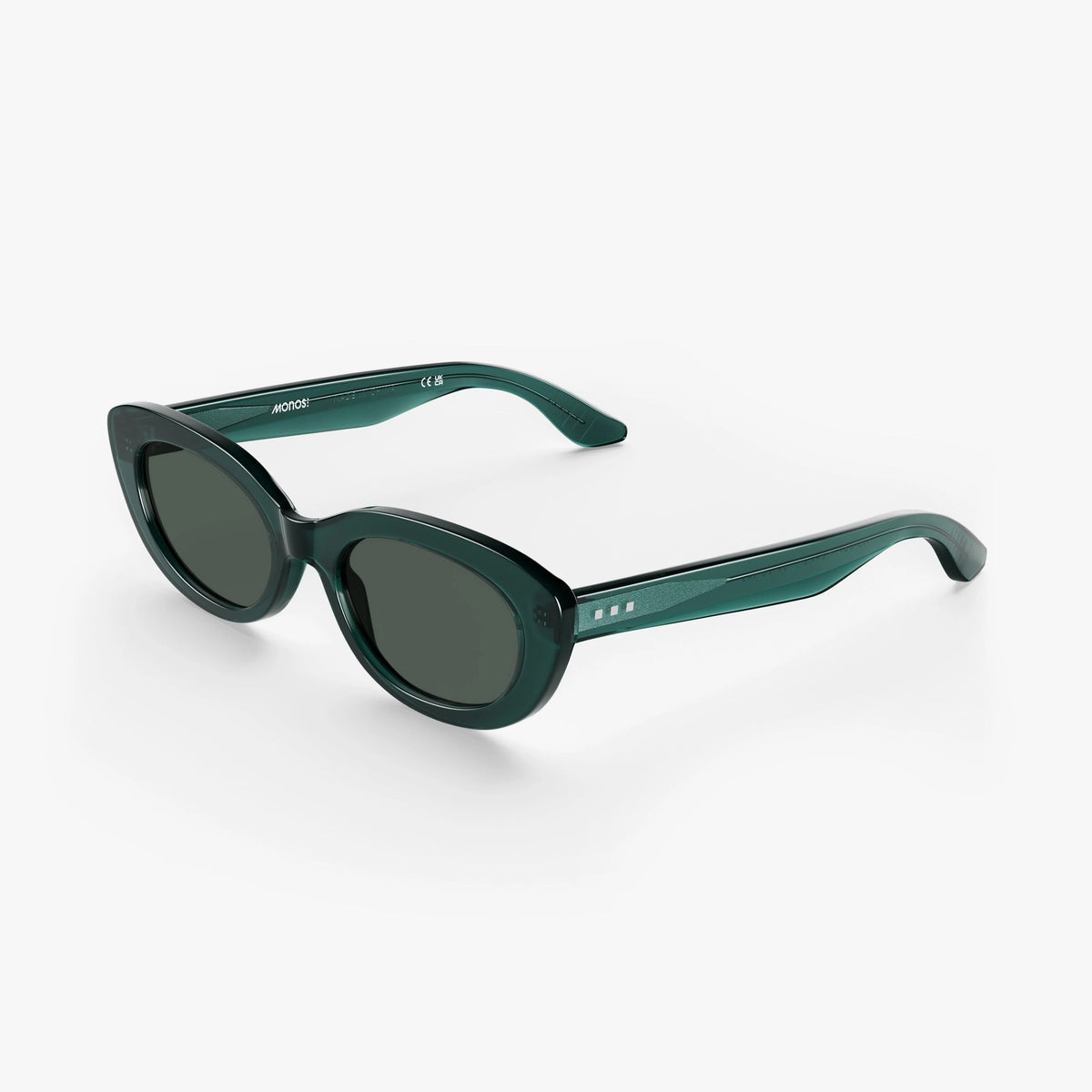 MONOS - Glasses w/ Case - Minaret - Crystal Emerald/Grey Green